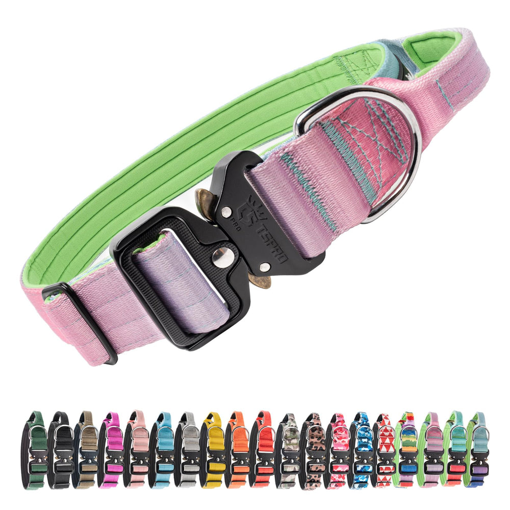 TSPRO Premium Dog Collar with padded handle for secure control during walks.