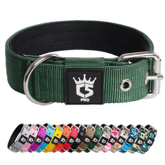 TSPRO tactical collar with 4-adjust-points for custom fit during daily walks.