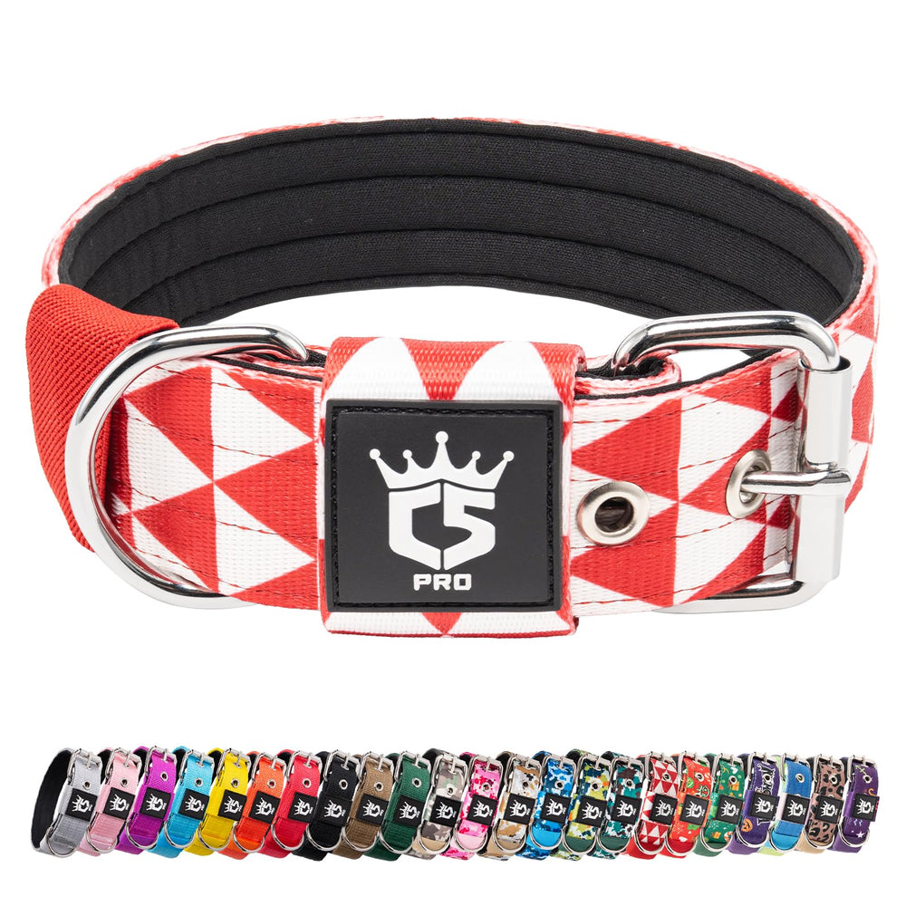 tspro tactical dog collar with four adjustable points for a secure everyday fit.