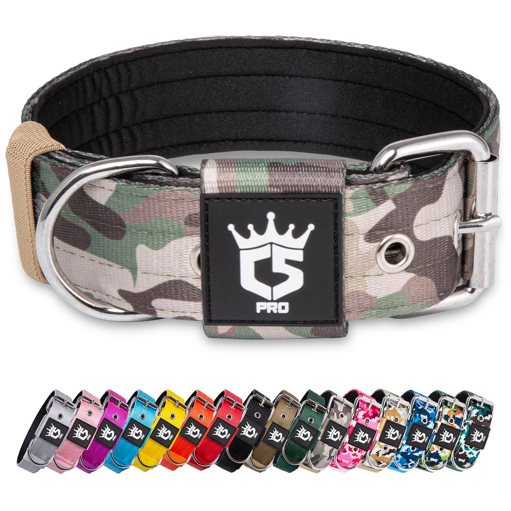 tspro tactical dog collar heavy-duty 1.5-inch width for rugged outdoor wear.