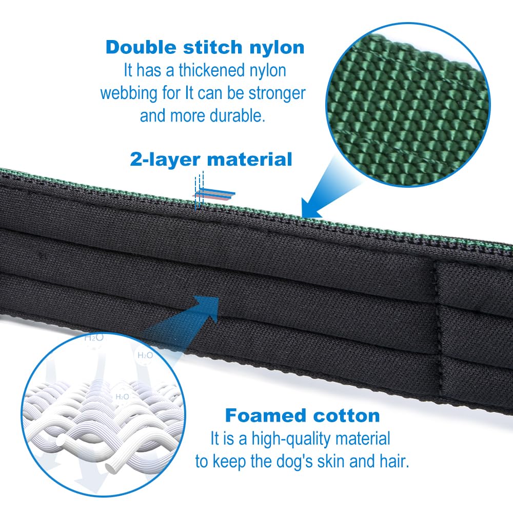 TSPRO Tactical Dog Collar red S heavy-duty metal buckle for easy on/off