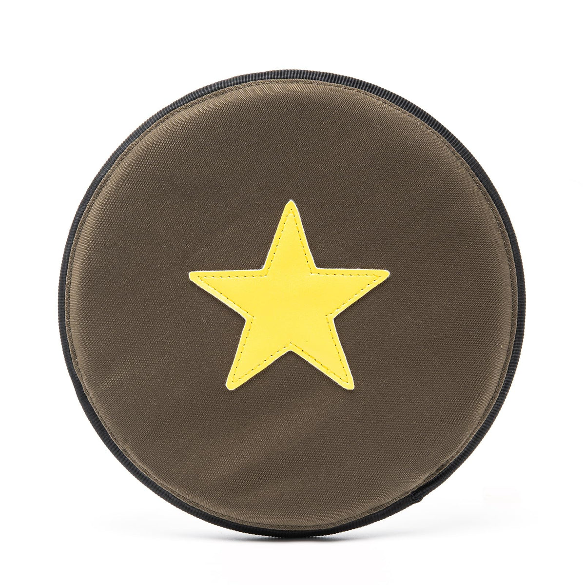 TSPRO tactical dog flying disc 9.5-inch green, front view for durable training and outdoor play