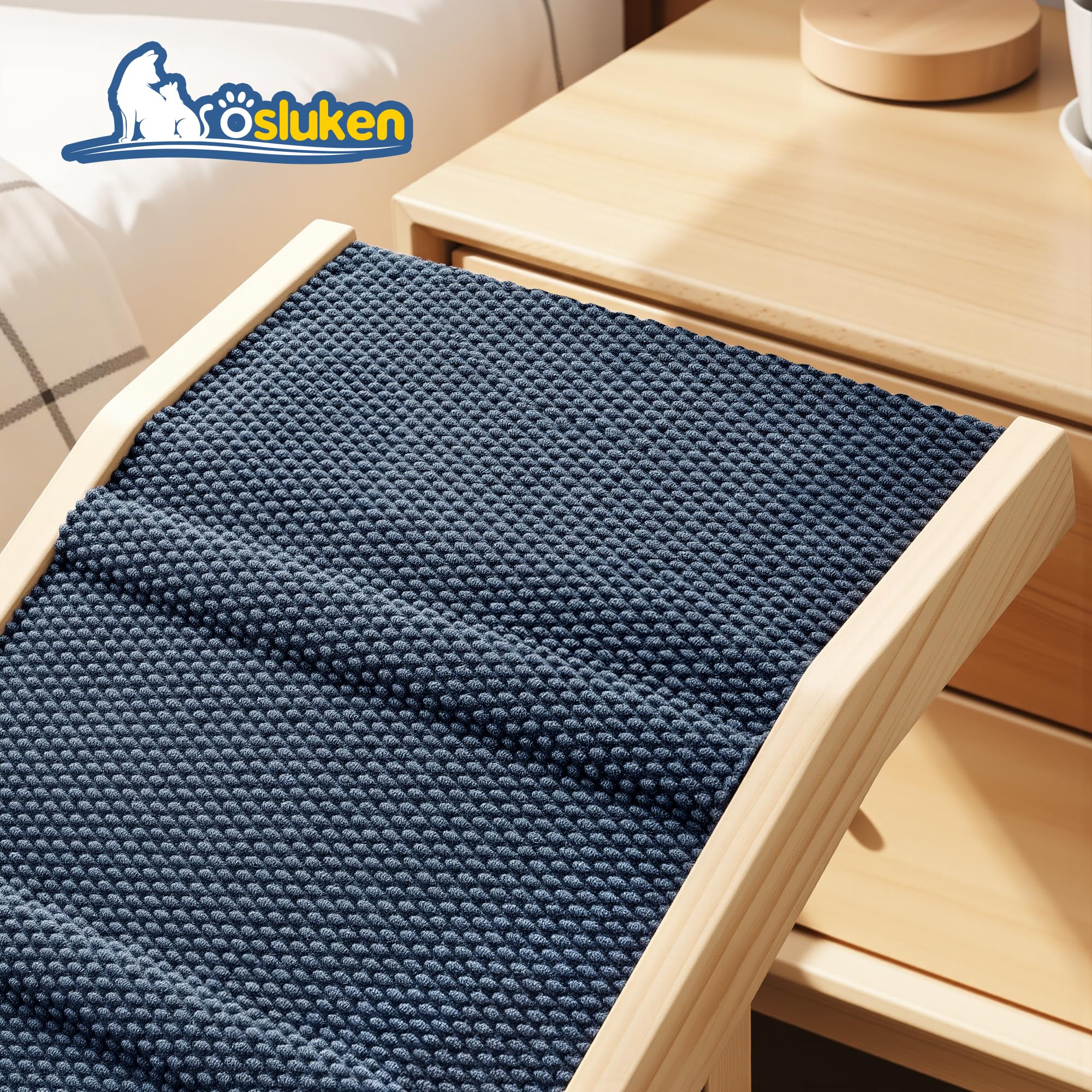 Tsukiko dog ramp height adjustments six levels for beds, sofas, and cars.