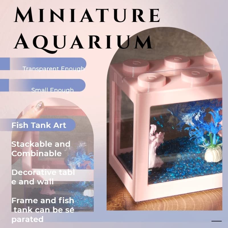 Tsxurepaw rectangle fish bowl clear acrylic offers panoramic visibility