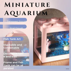 Tsxurepaw rectangle fish bowl clear acrylic offers panoramic visibility