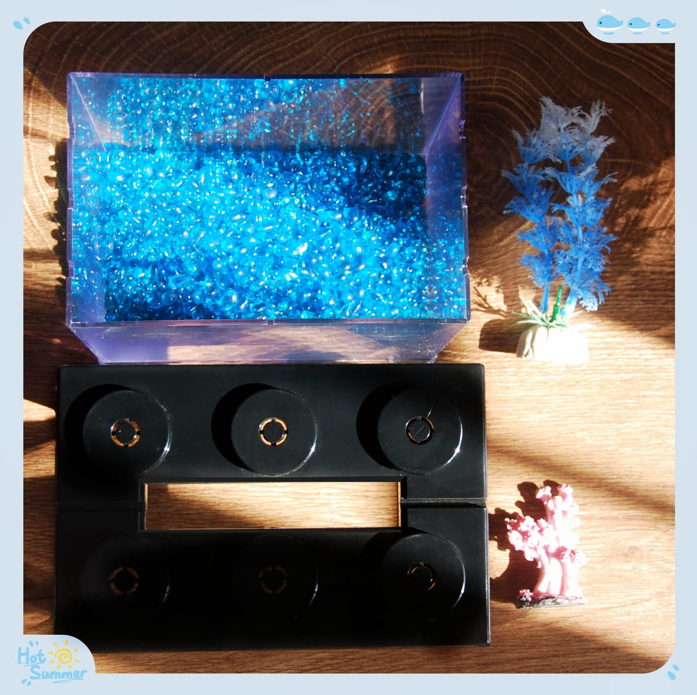 Tsxurepaw cube tank shows stacked columns for diverse, colorful display setups.