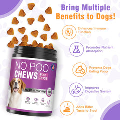 TTIXRL coprophagia deterrent chews closeup highlights probiotic enzyme blend supporting digestion
