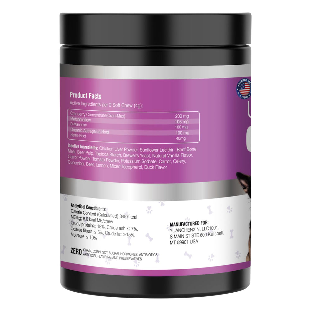 TTLXBL 200-count bottle scene emphasizes long-lasting urinary health supplementation.