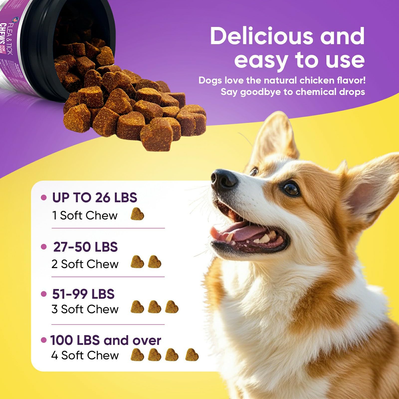 TTLXBL chicken flavor chews with natural ingredients for energy and wellness