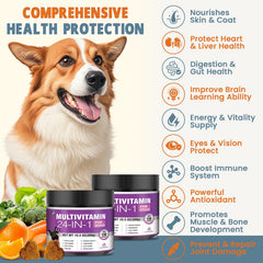 TTLXBL dog vitamins chews peanut butter demonstrate tasty daily support for coat health