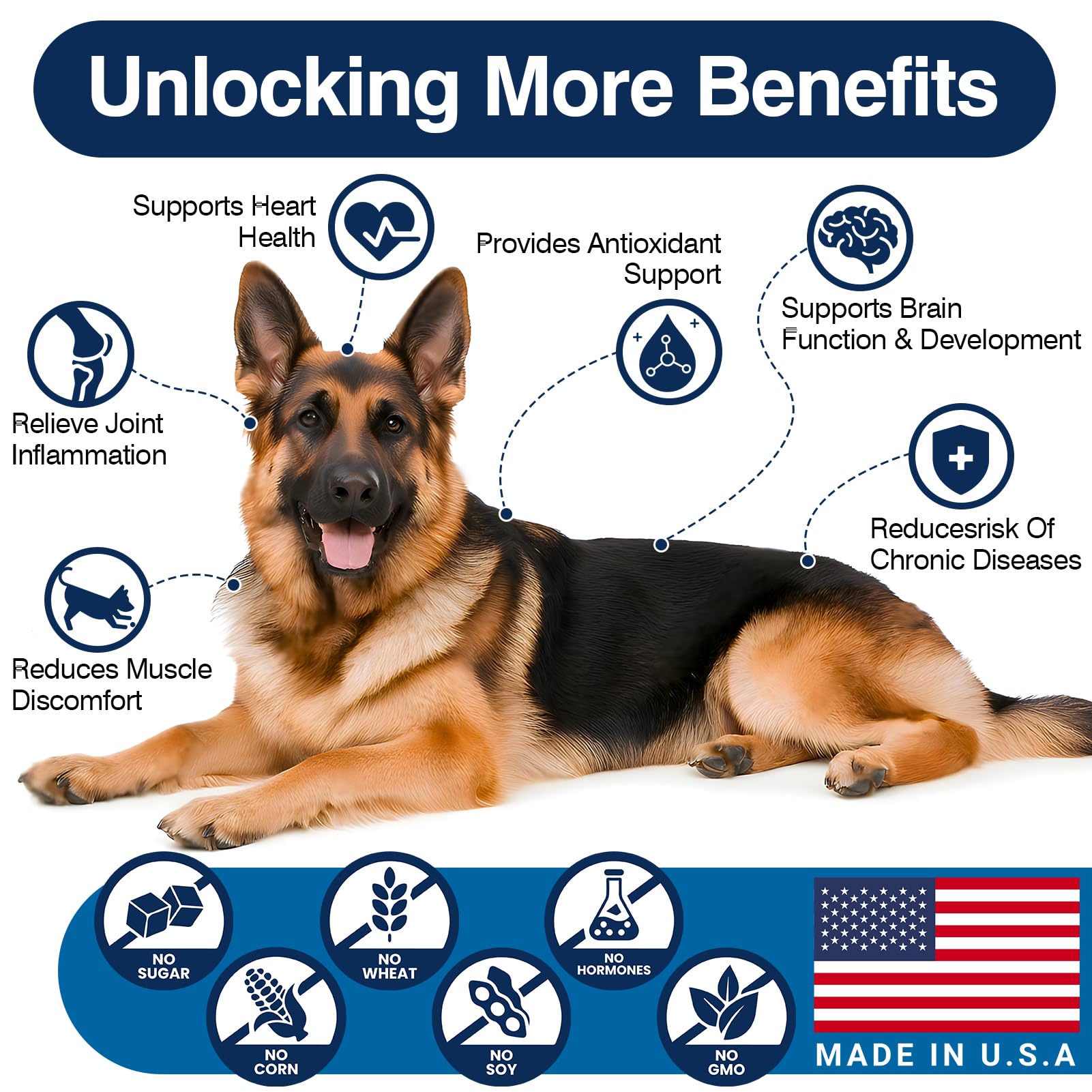 TTLXBL Omega 3 dog allergy relief chew for itching support