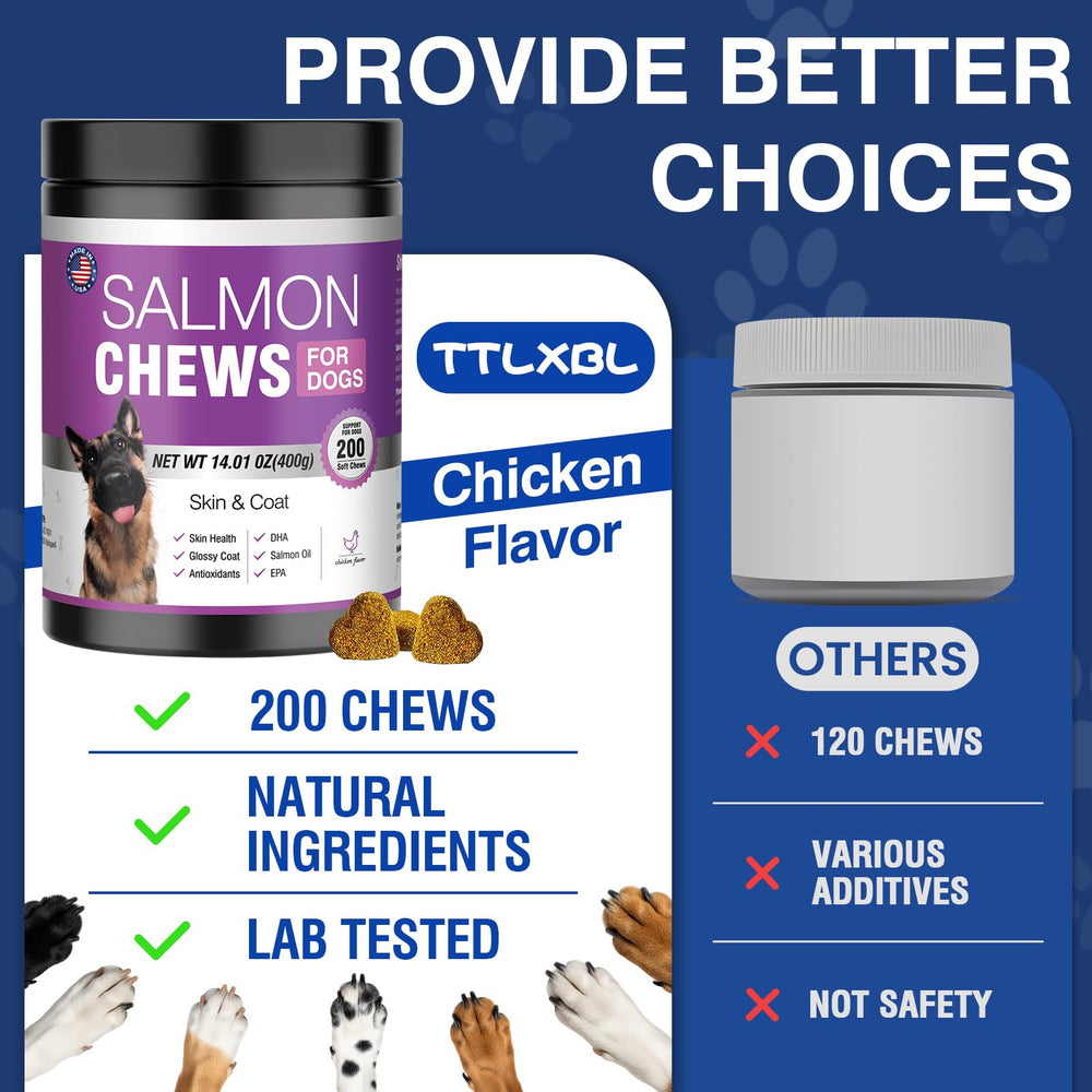 TTLXBL Omega 3 dog heart and immune support chews