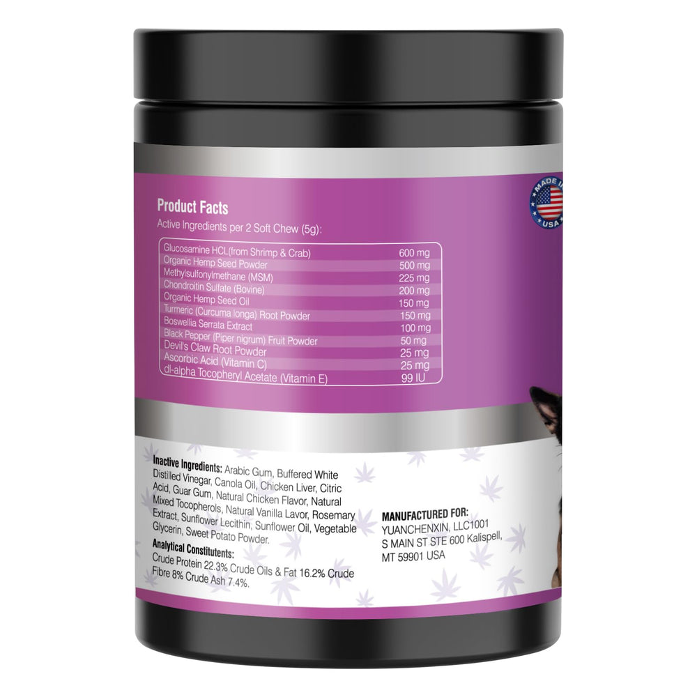 TTLXRL Glucosamine dog eating chew scene demonstrates chewable ease
