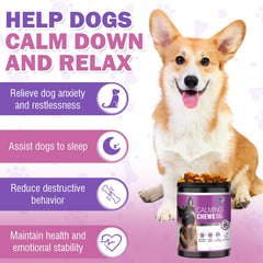 TTLXRL hemp calming chews dog treat close-up highlighting chicken flavor for anxiety support