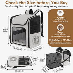 TTPet ventilated-pet-backpack mesh-vents promoting airflow during travel