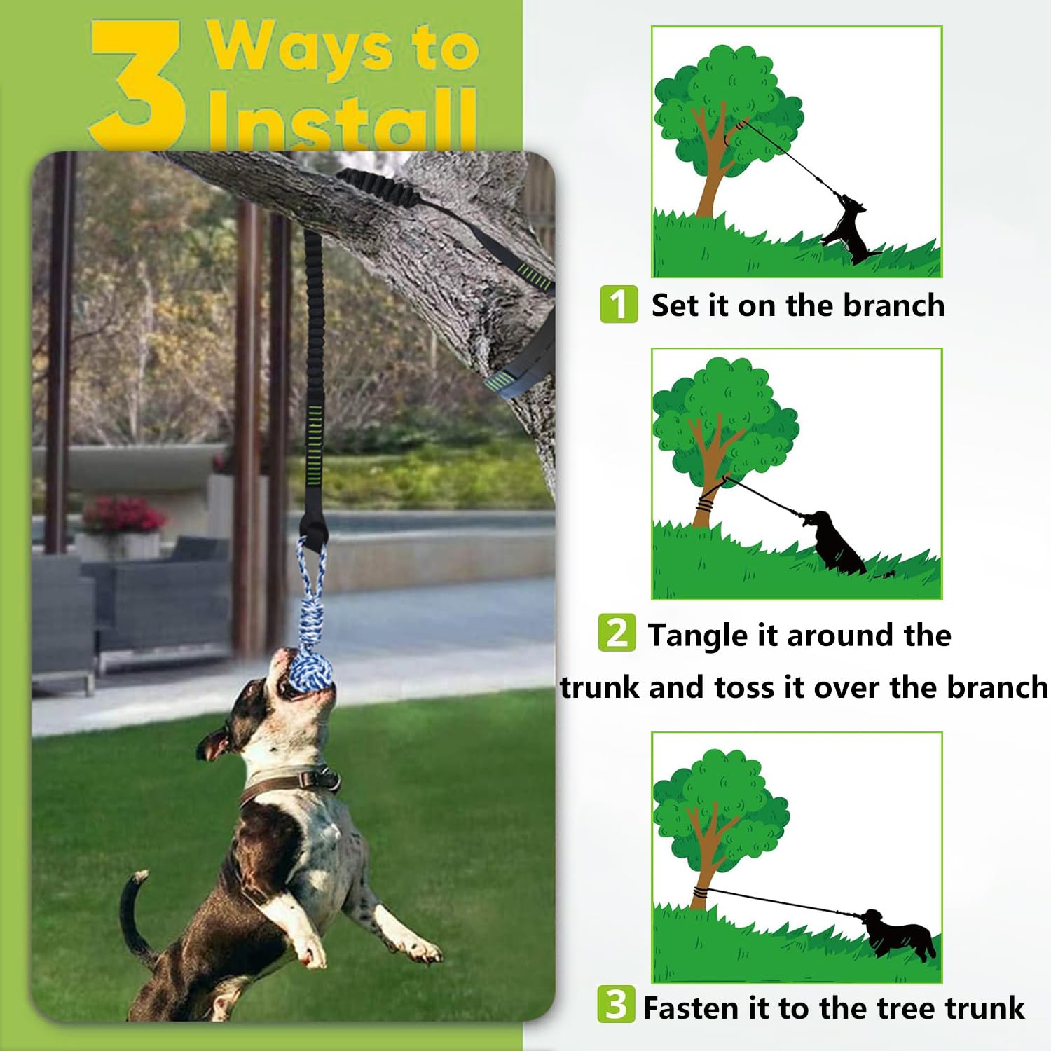 TUAHOO 19.7 ft length supports versatile yard setups