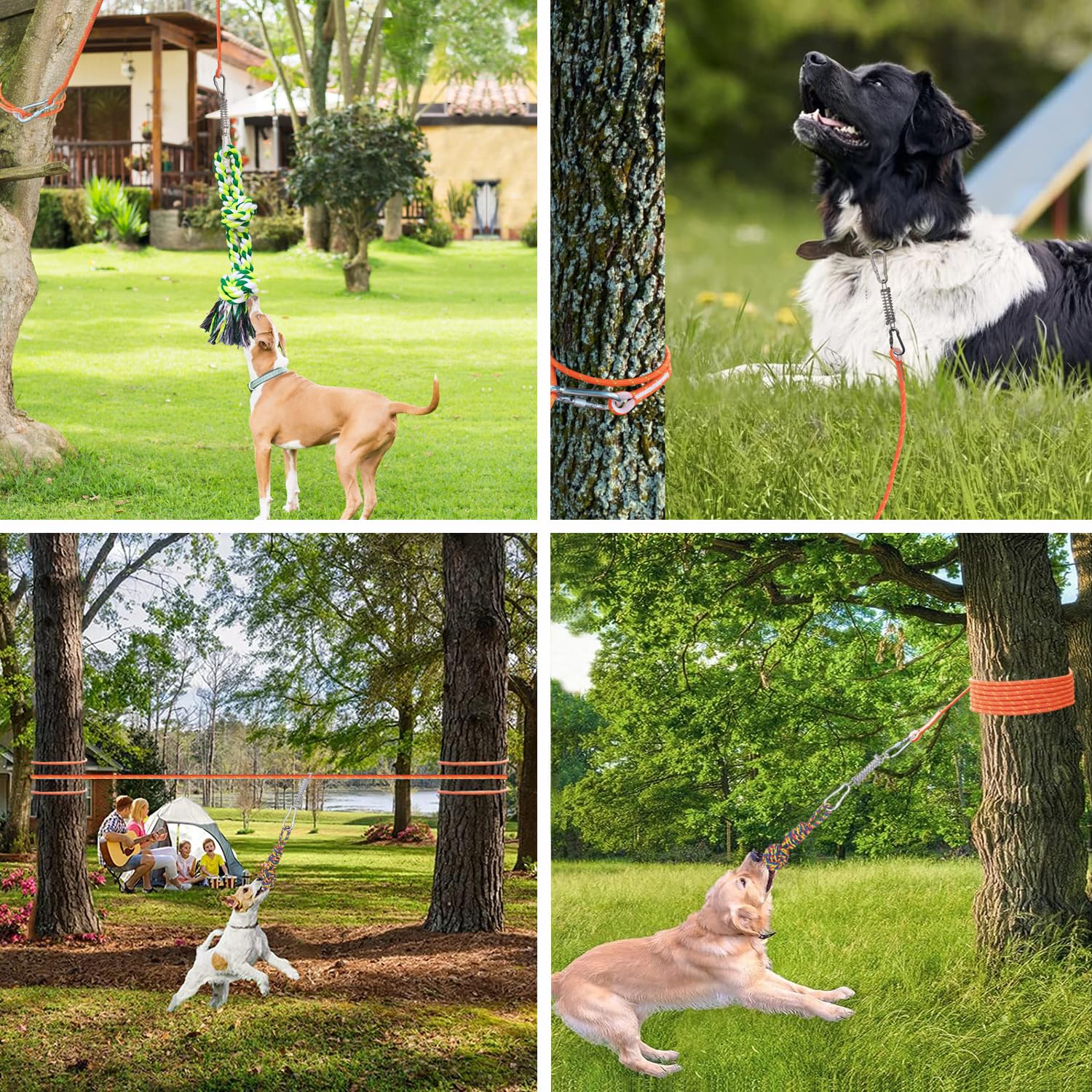 TUAHOO dog tug bungee cotton rope emphasizes easy cleaning between play sessions.