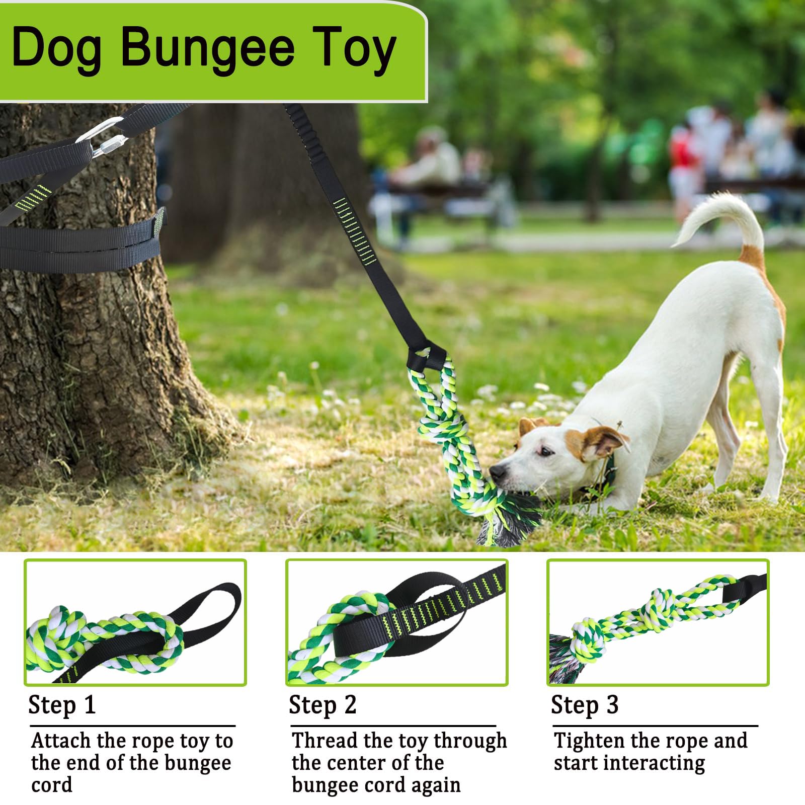 TUAHOO dual rope toy with strong cotton knots for durable chewing