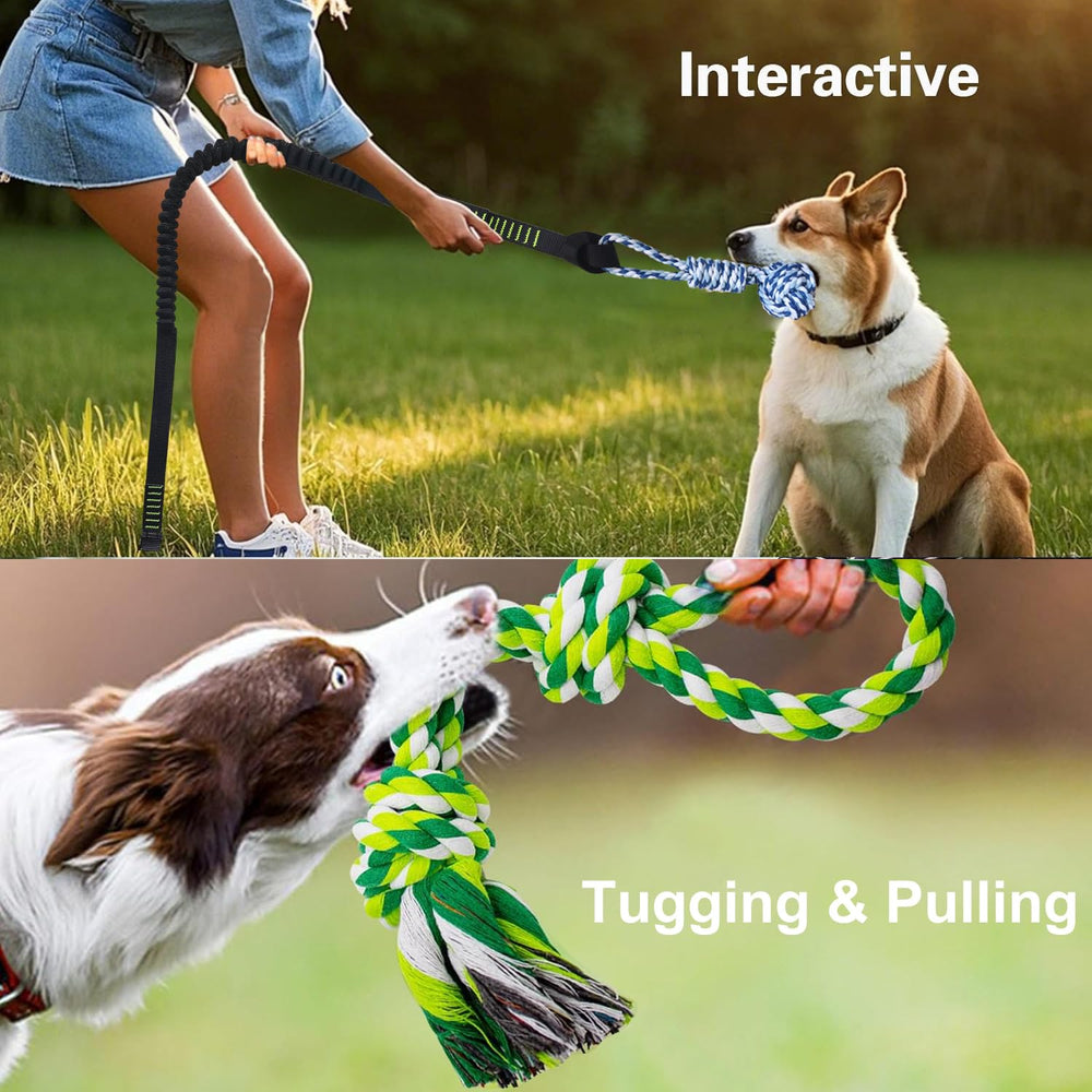 TUAHOO large aggressive chewers benefit from durable rope tug toy