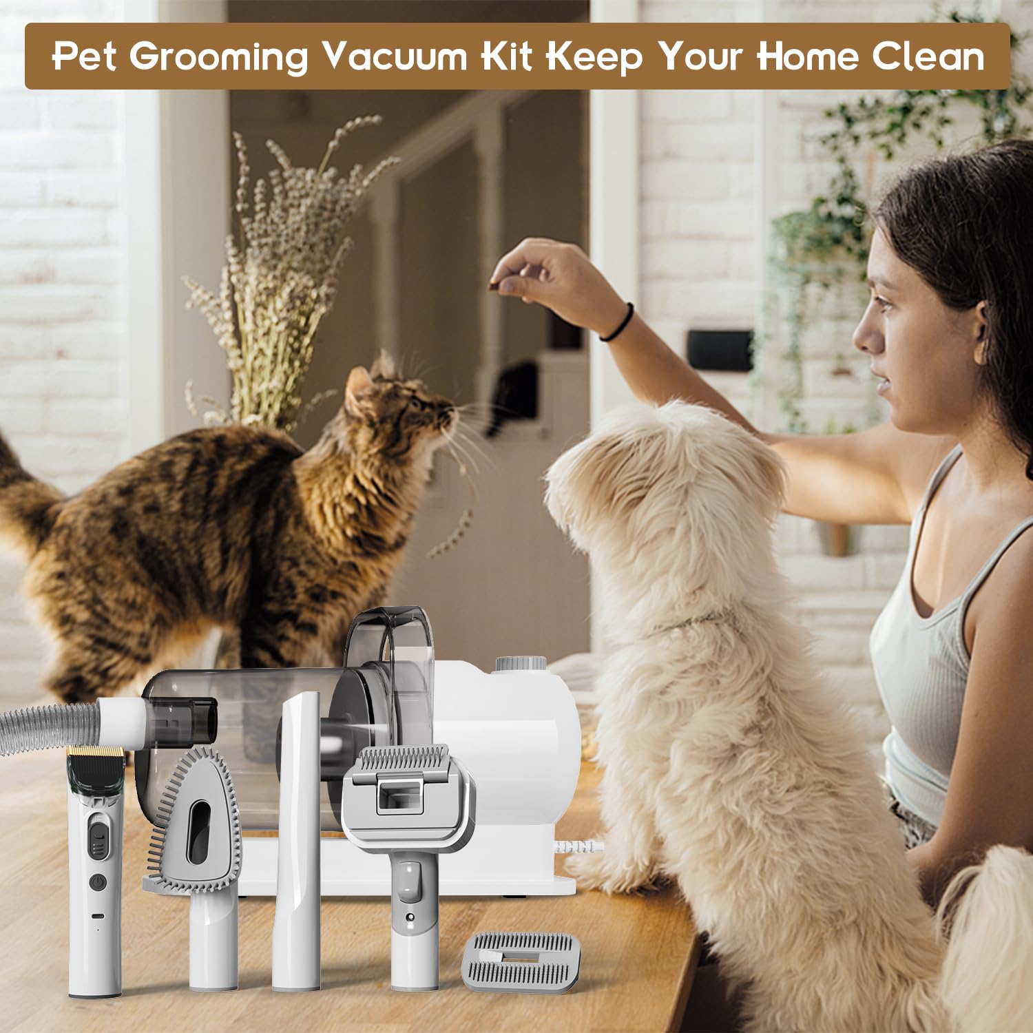 Tuanchuanrp dog-cat home-use grooming setup makes on-demand grooming convenient.