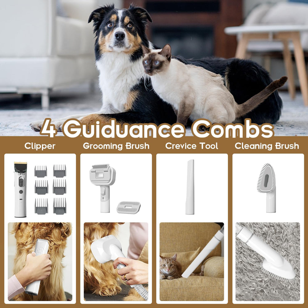 Tuanchuanrp dog grooming kit electric-clipper provides precise clipping with gentle skin contact.