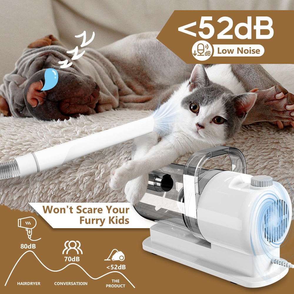 Tuanchuanrp dog grooming kit nozzle-cleaner helps pick up stray hairs from carpets and furniture.