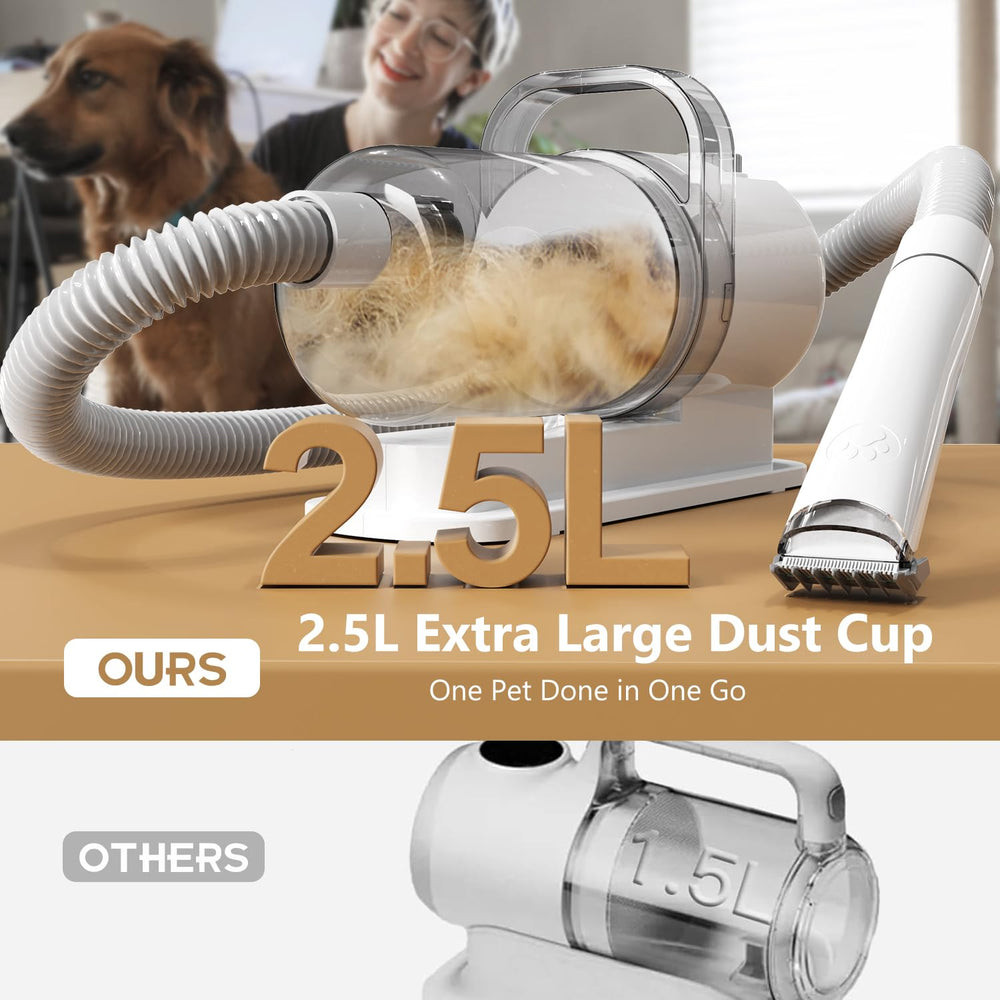 Tuanchuanrp pet grooming kit noise-reduction design keeps pets calm during grooming.