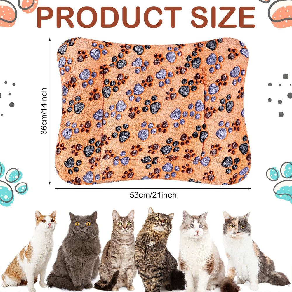 Tuanse reversible paw-pattern bed mats offer two color looks for crates.