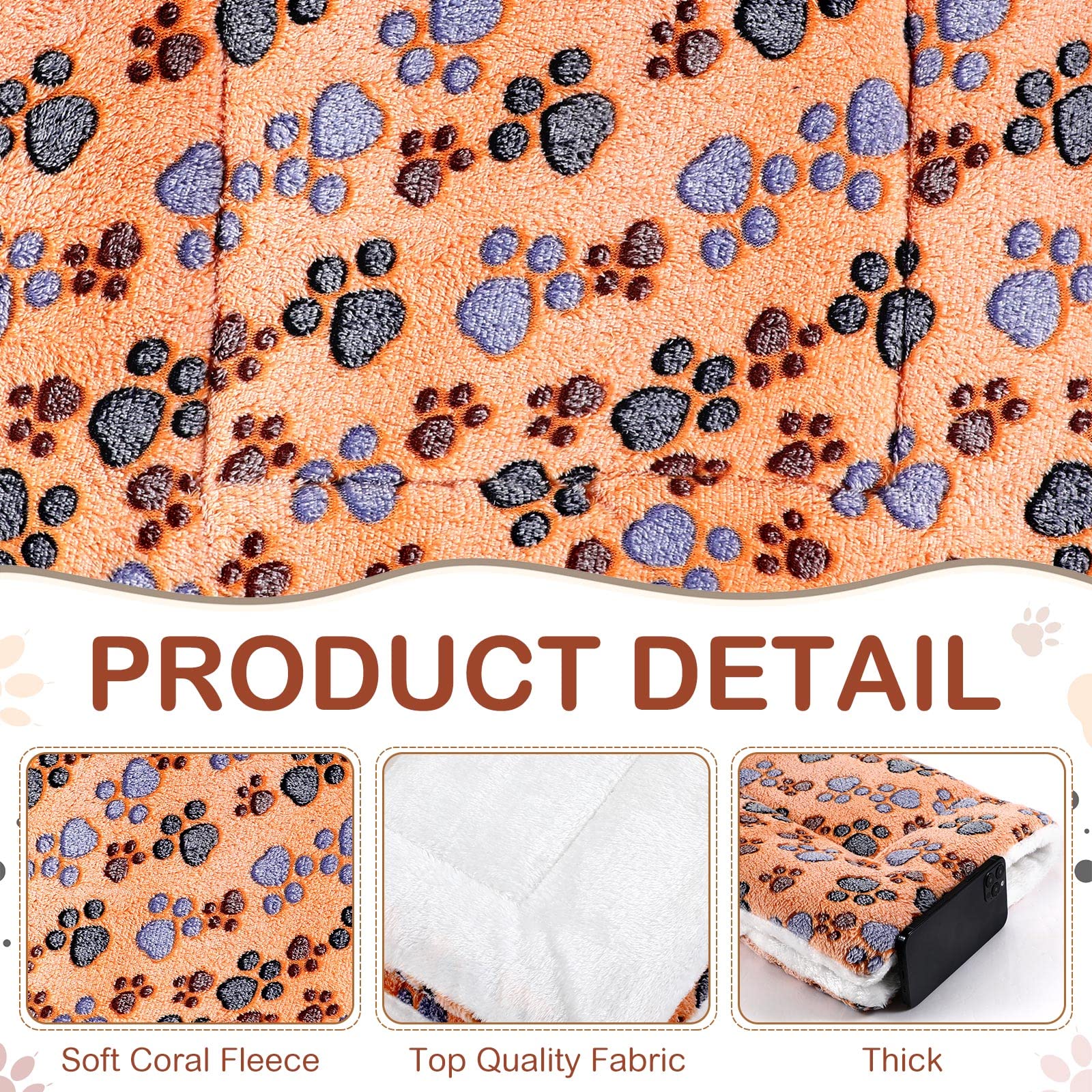 Tuanse small-pet bed mats show coral velvet texture for plush comfort.