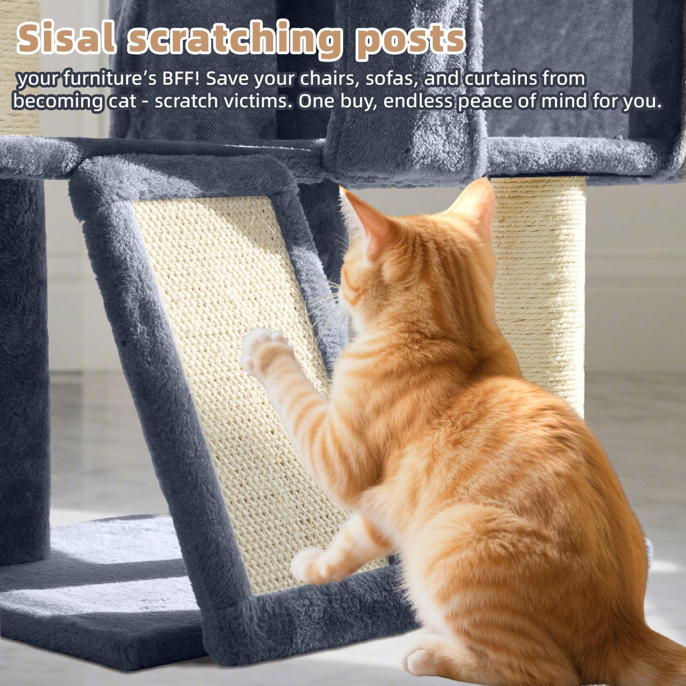 Tuaoeef cat tree assembly highlights easy setup with clear instructions