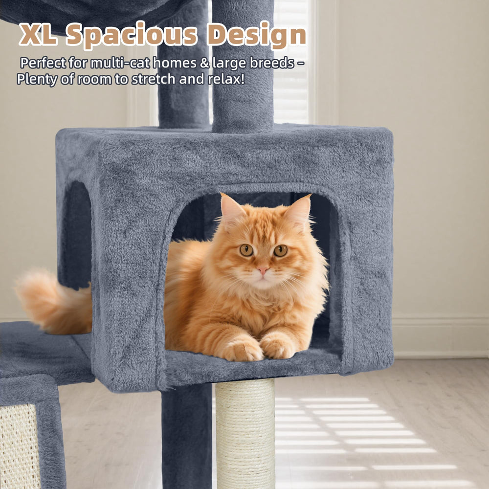 Tuaoeef cat tree neutral tone blends with modern interiors