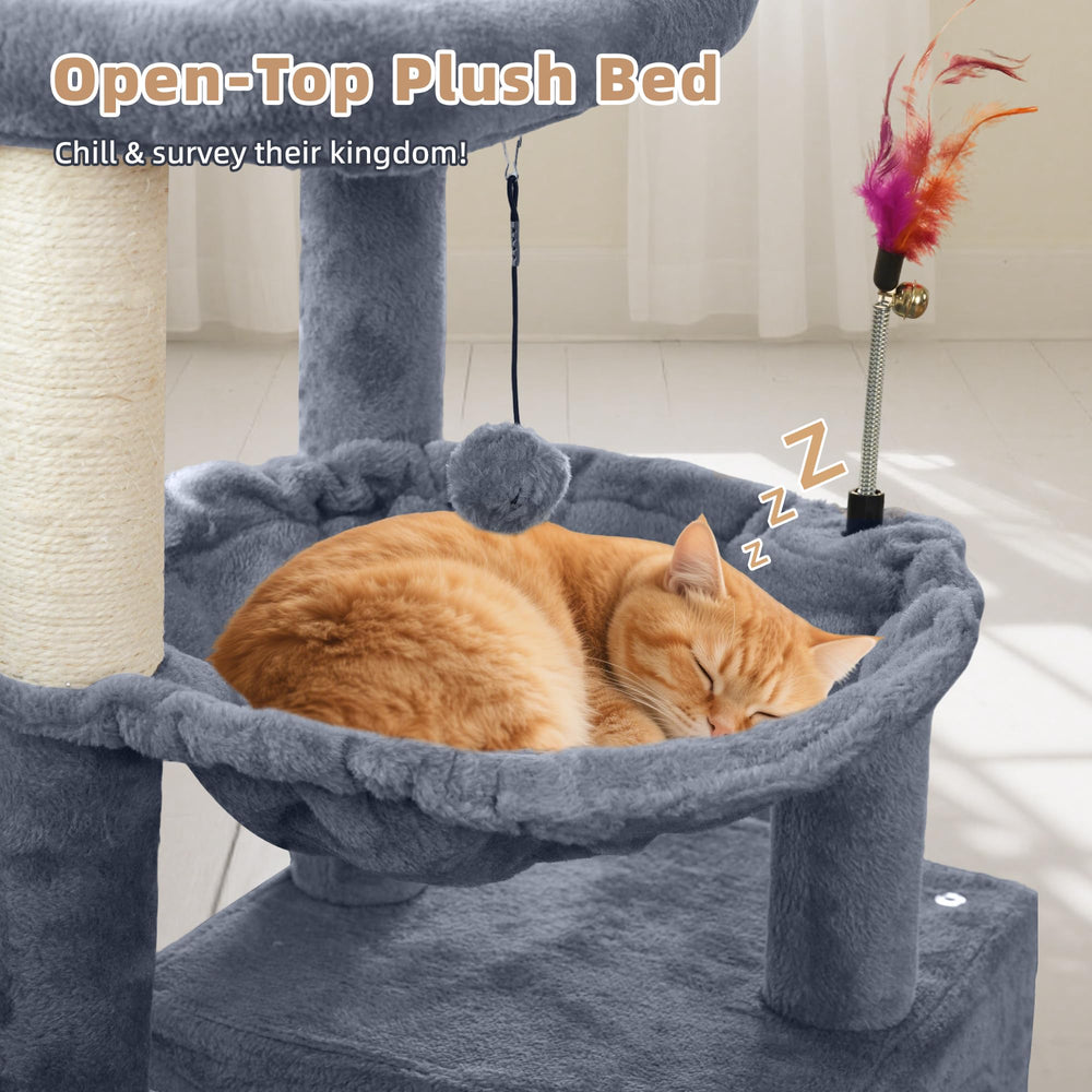 Tuaoeef cat tree toy balls encourage playful enrichment