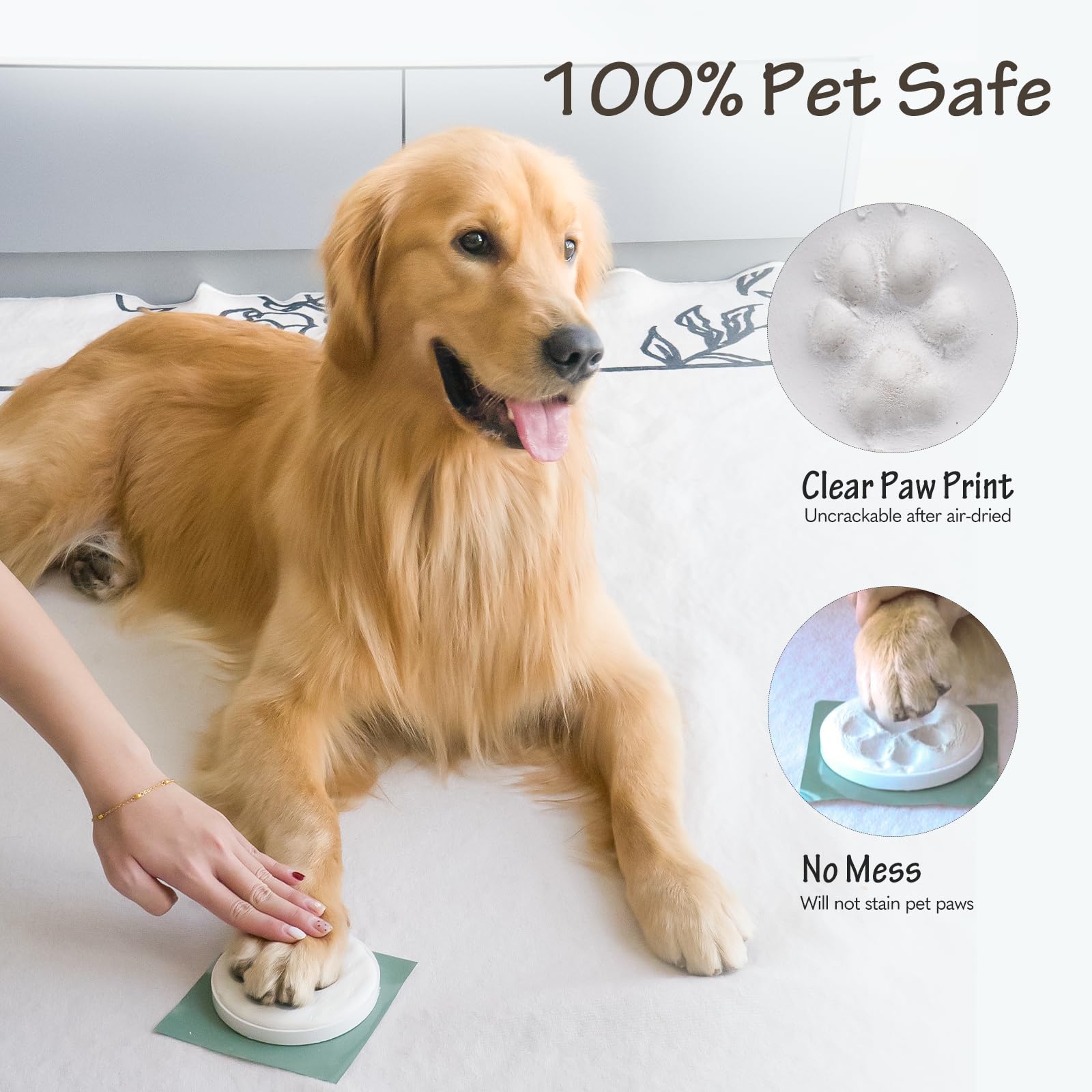 Non-toxic Tubuui paw print kit offers a safe, mess-free crafting experience.