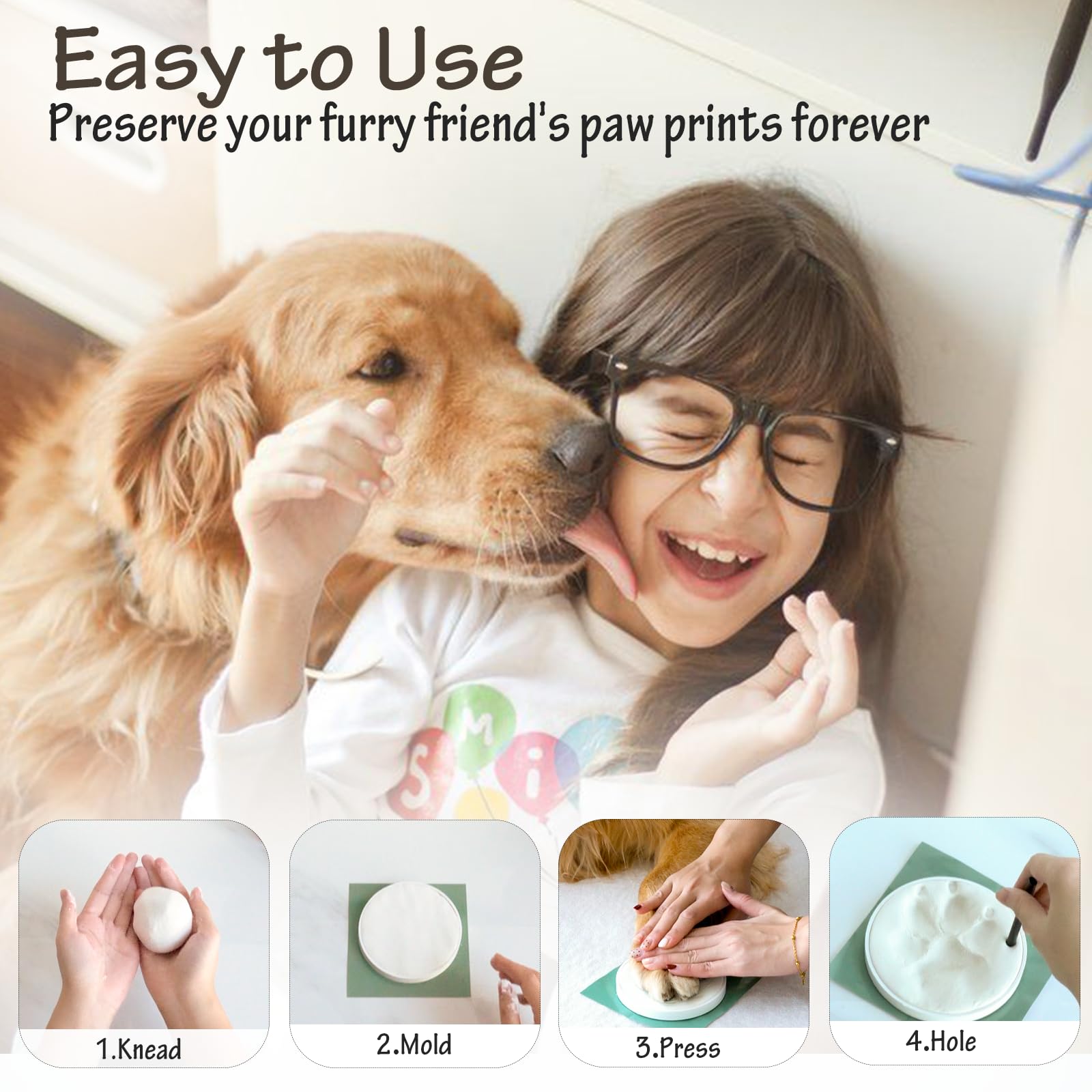 Gift-ready Tubuui pet memory kit for celebrating a new puppy or pet.
