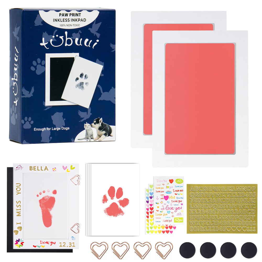 Tubuui paw print kit dog paw imprint for a lasting pet keepsake
