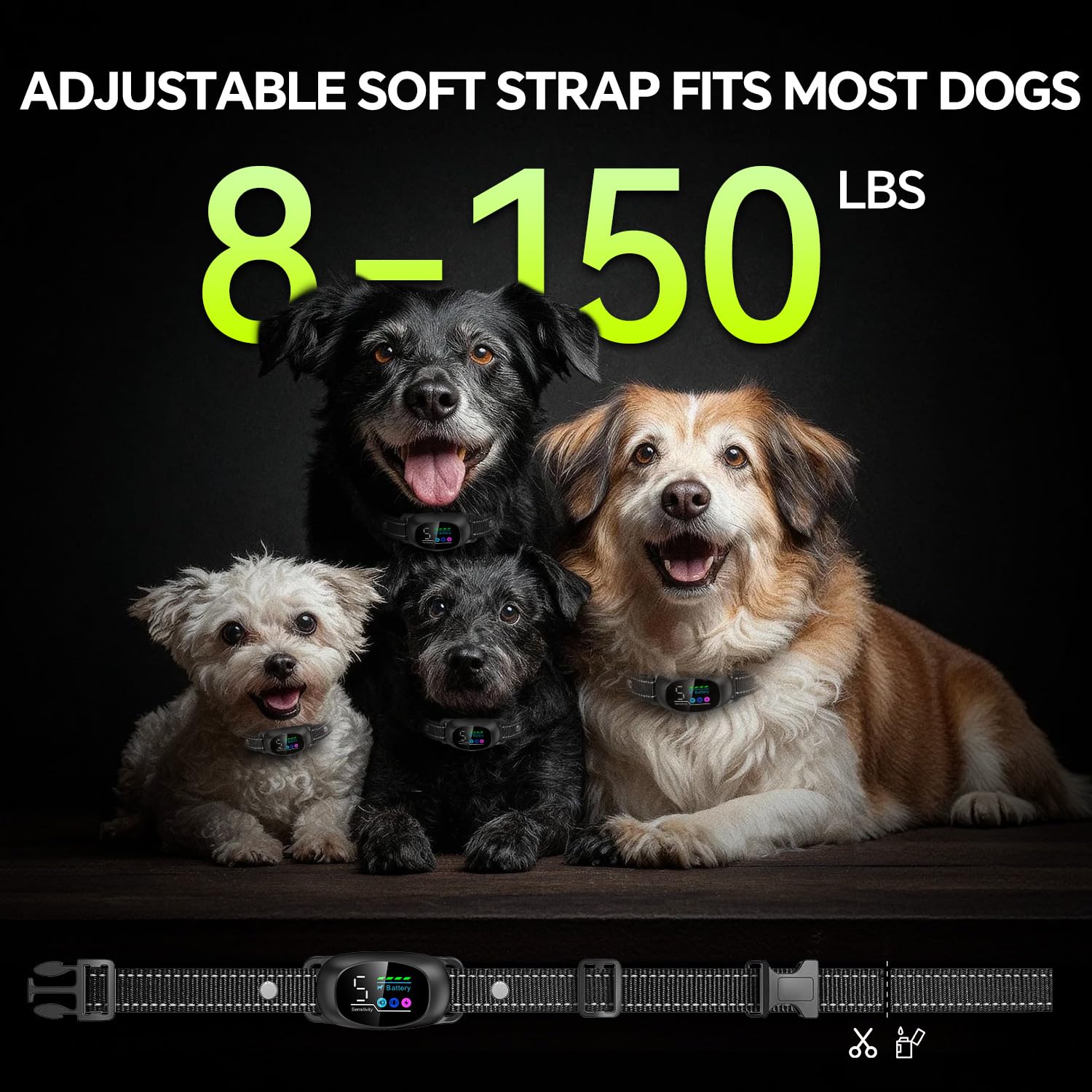 Tucnkac dog bark collar-rechargeable-battery demonstrates long-lasting power for extended training sessions.