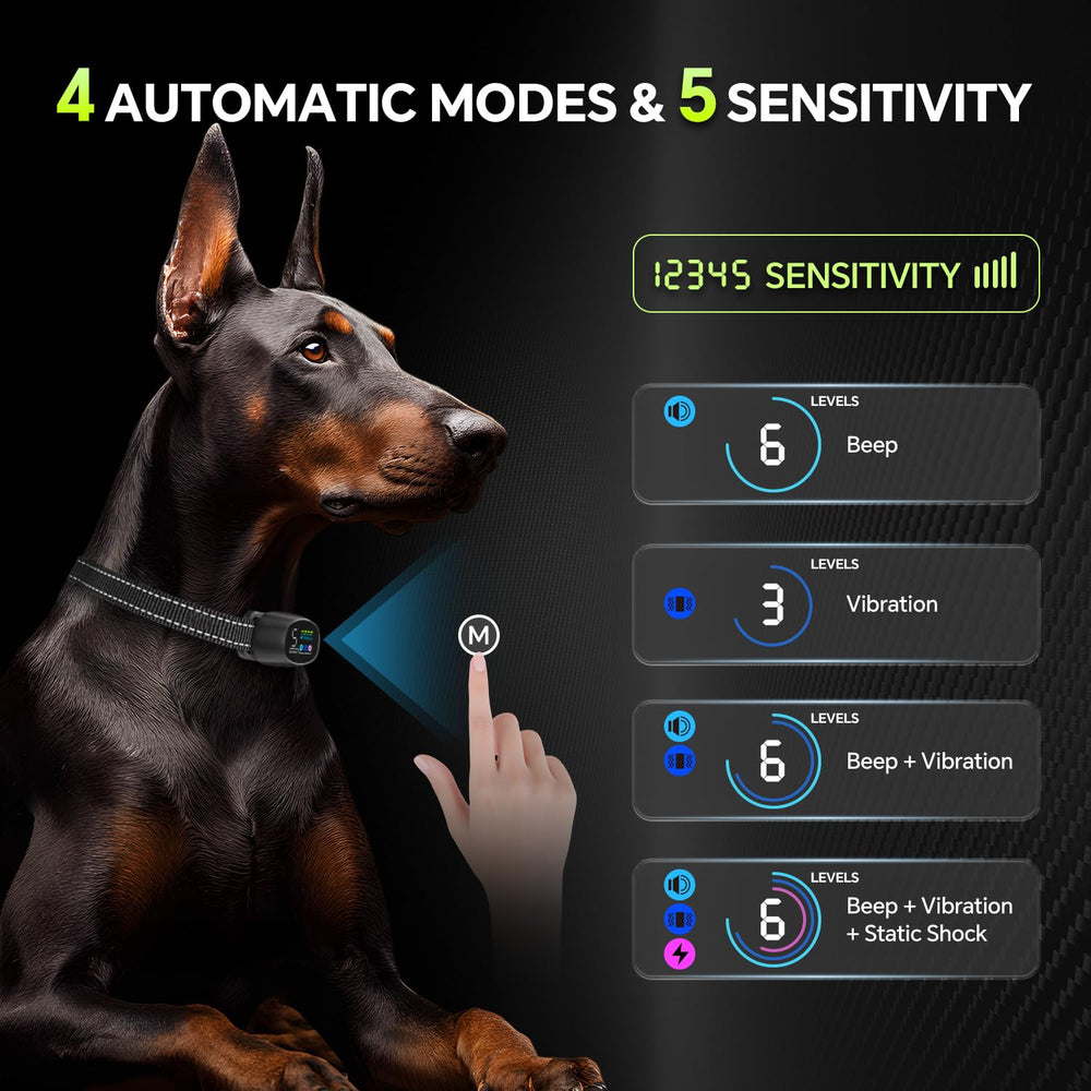 Tucnkac dog bark collar-soft-nylon-strap emphasizes comfortable wear during long training and play.