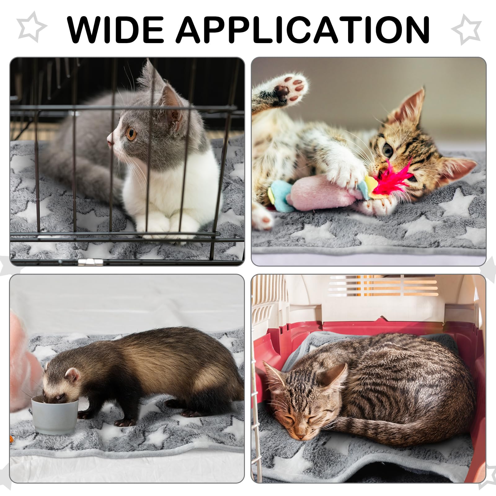 Tudomro guinea pig blanket color-pack four colors for versatile use