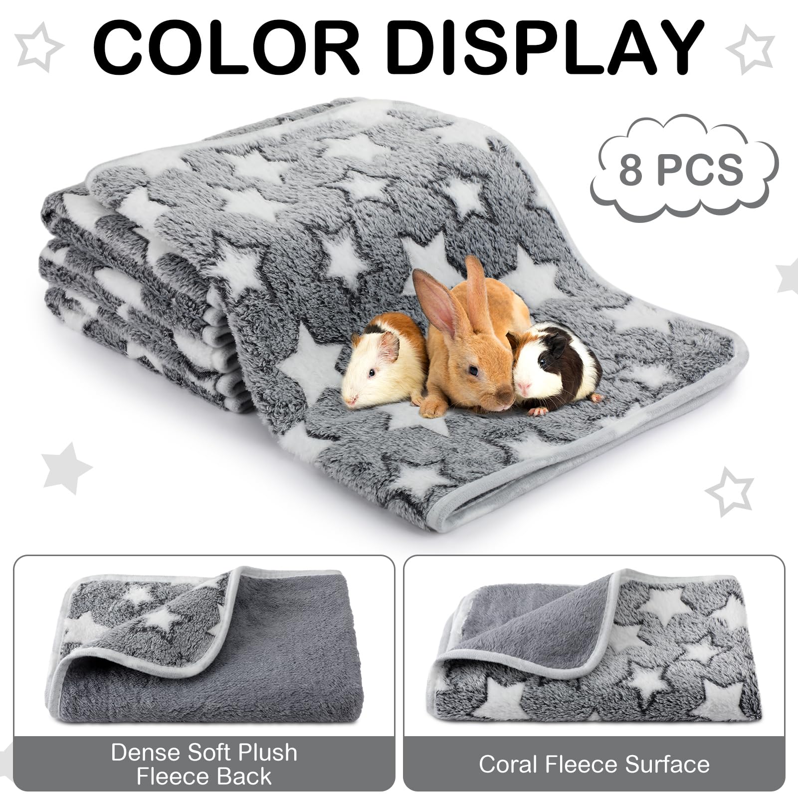 Tudomro guinea pig blanket soft coral velvet texture adds comfort
