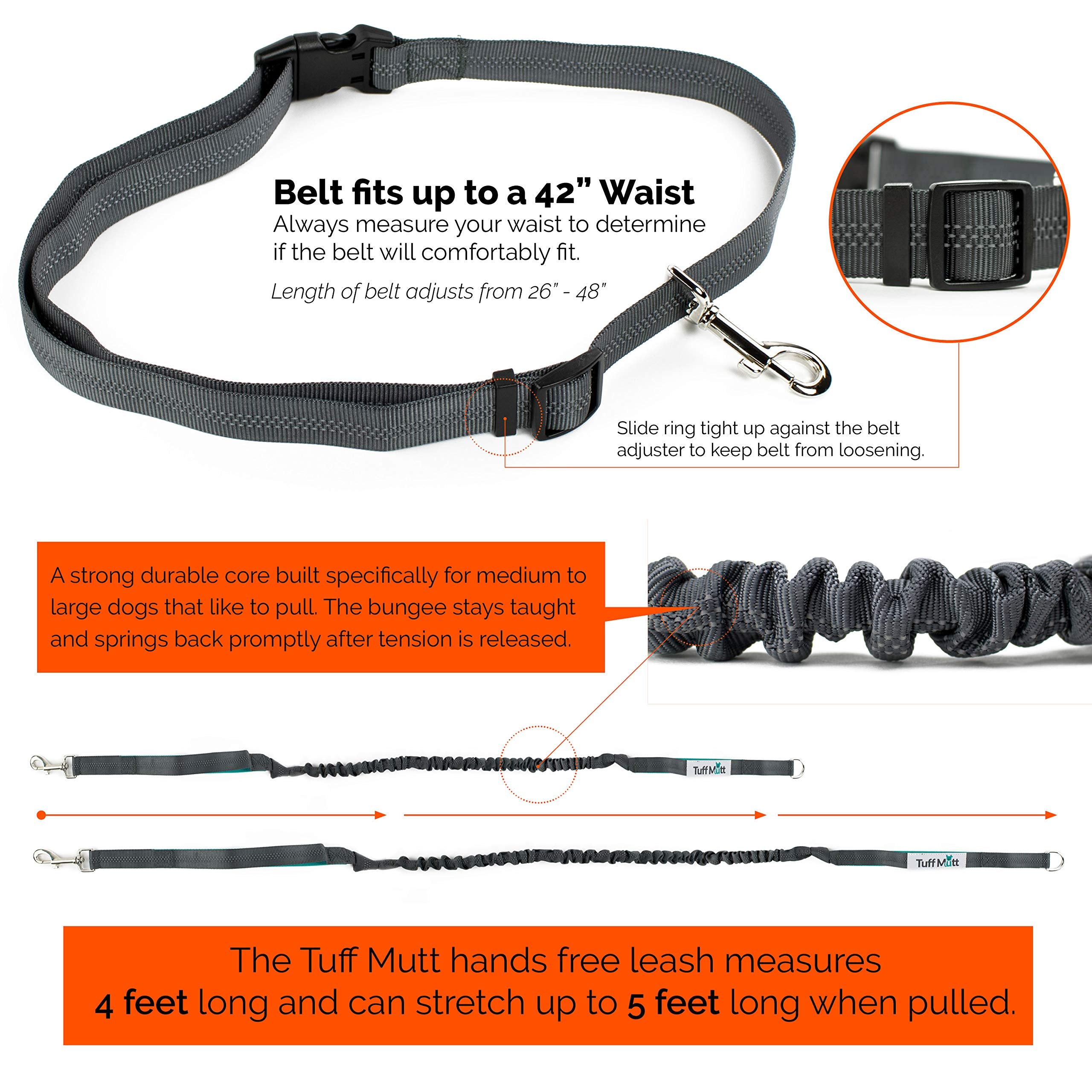 Tuff Mutt hip handle position for easy guidance and corrections