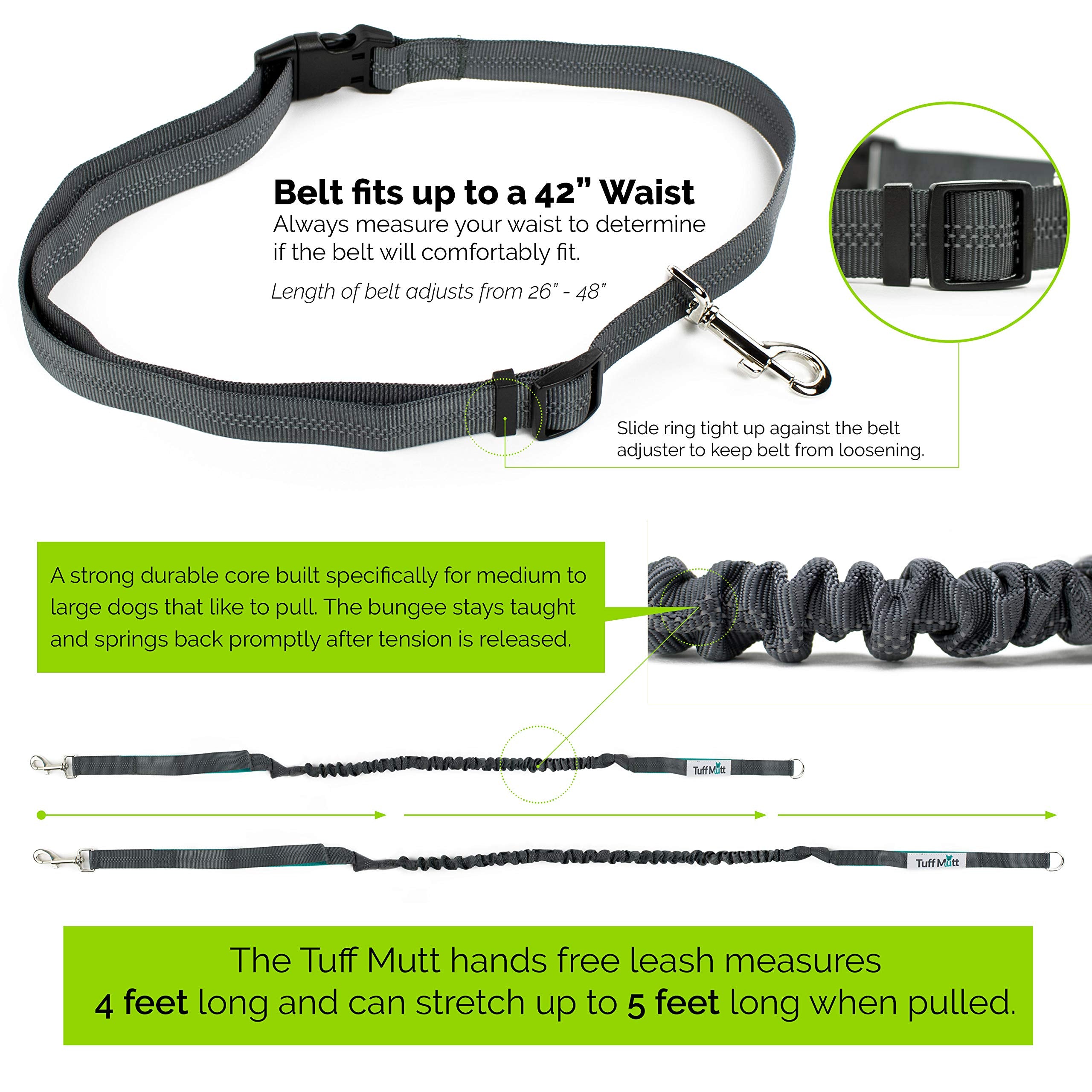 Tuff Mutt leash ideal for mid to large dogs during walks