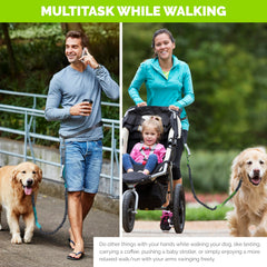 Tuff Mutt waist belt with bungee stretch eases sudden pulls