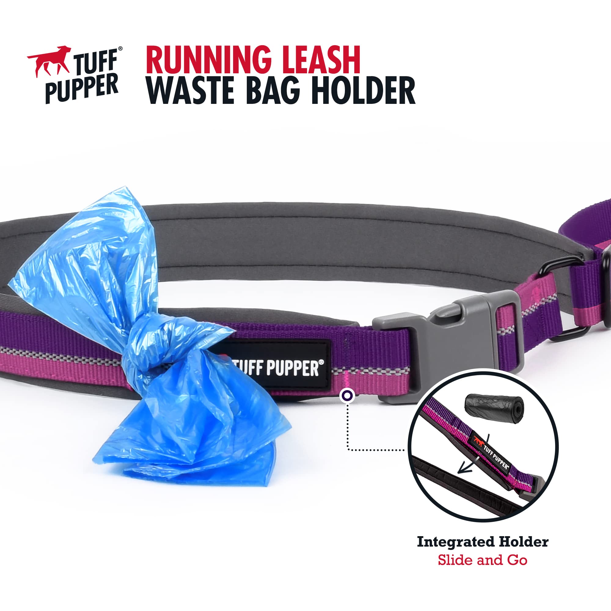 Tuff Pupper 360-degree swivel clip for quick, secure collar attachment