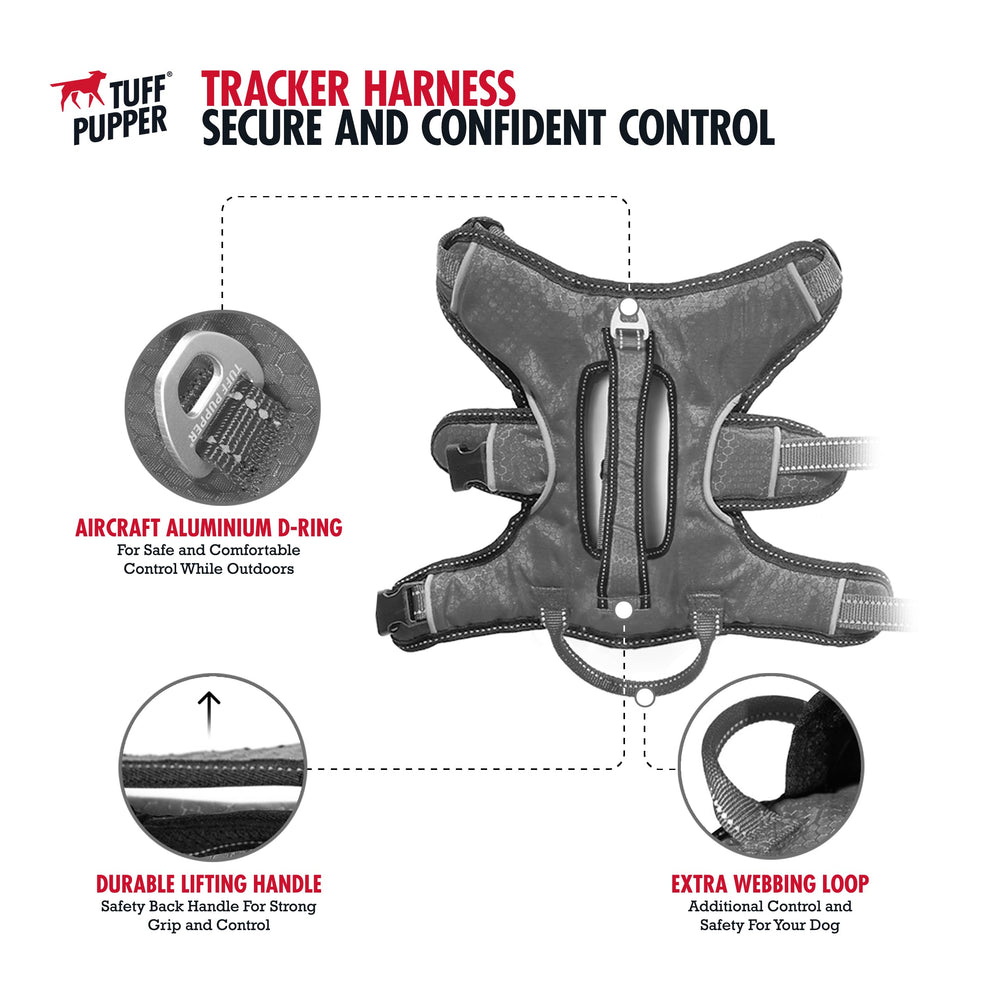Tuff Pupper breathable padding keeps dogs cool during activity.