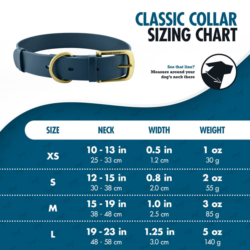 Tuff Pupper Classic waterproof collar in rain showing odor-free performance.