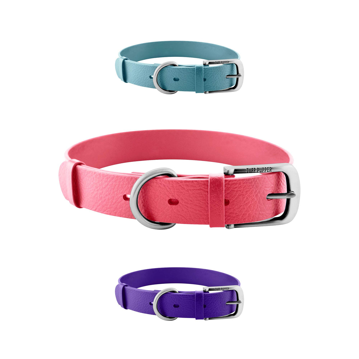 Tuff Pupper Classic Dog Collar buckle close-up showing secure rust-proof hardware for durability