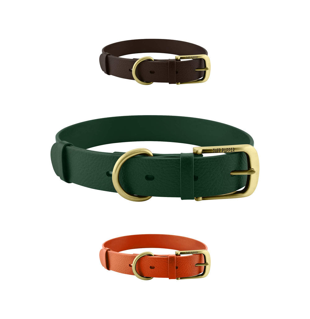 Tuff Pupper Classic Heavy-Duty Dog Collar with metal buckle for secure daily wear