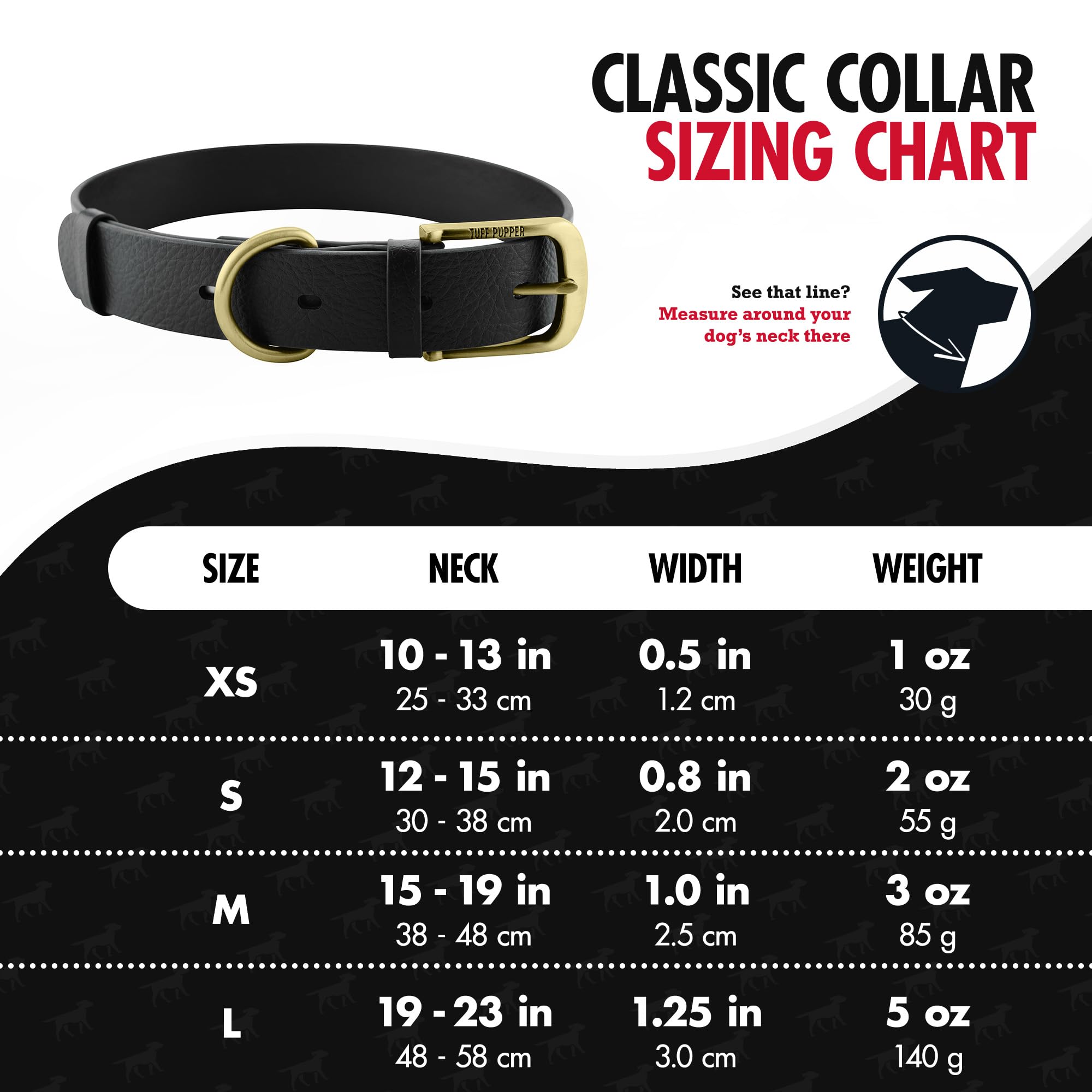 Tuff Pupper Classic collar waterproof in rain showing odor-free performance