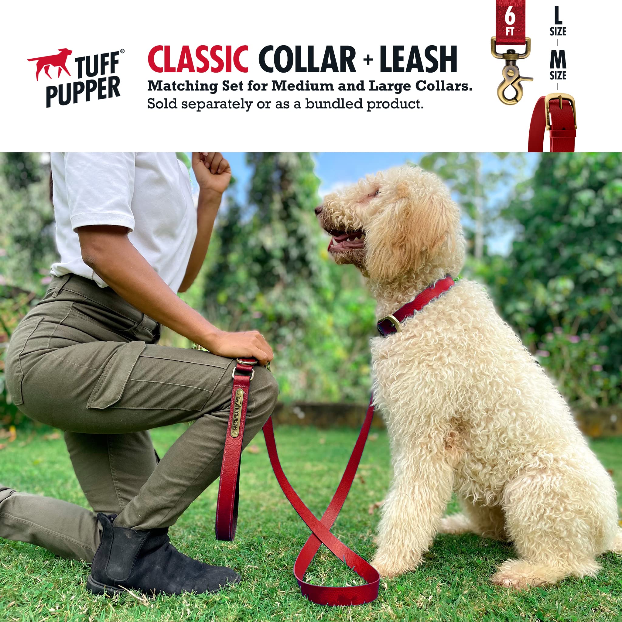 Tuff Pupper collar lightweight construction for comfortable daily wear