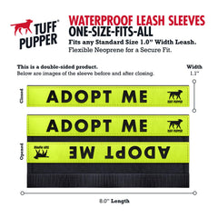 Tuff Pupper: correa de 1 pulgada con mensaje doble, legible por ambos lados.